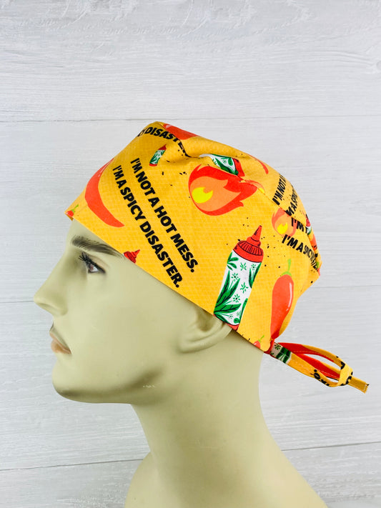 Spicy Disaster Men's Scrub Hat