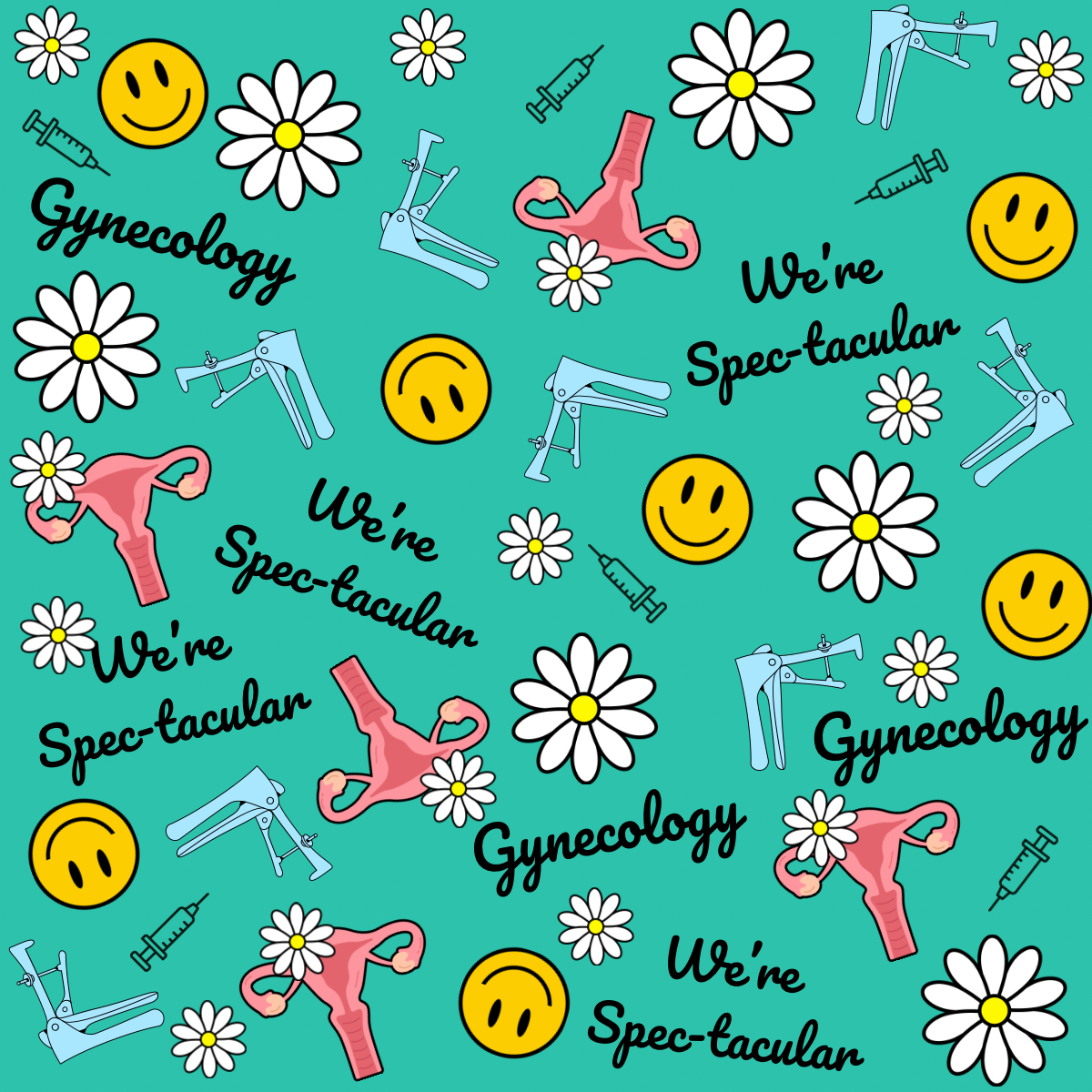 We're Spec-tacular Gynecology Ponytail Scrub Cap