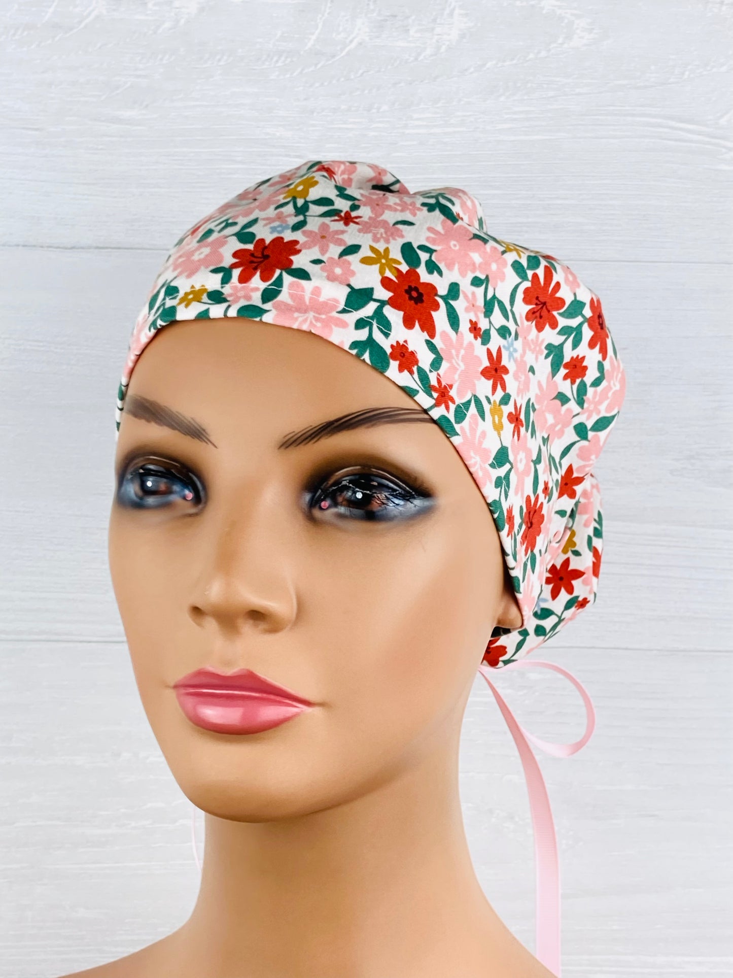 Cottage Floral Women's Tieback Hat