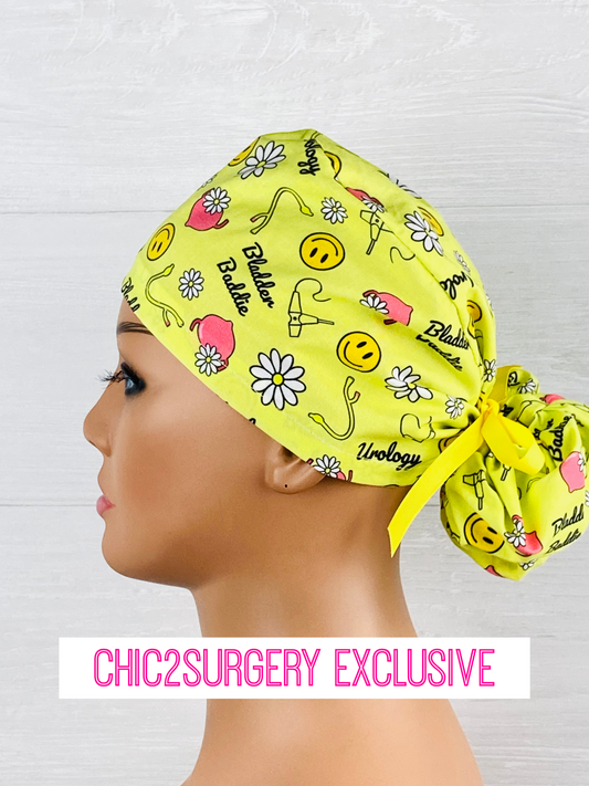 Bladder Baddie Urology Ponytail Scrub Cap