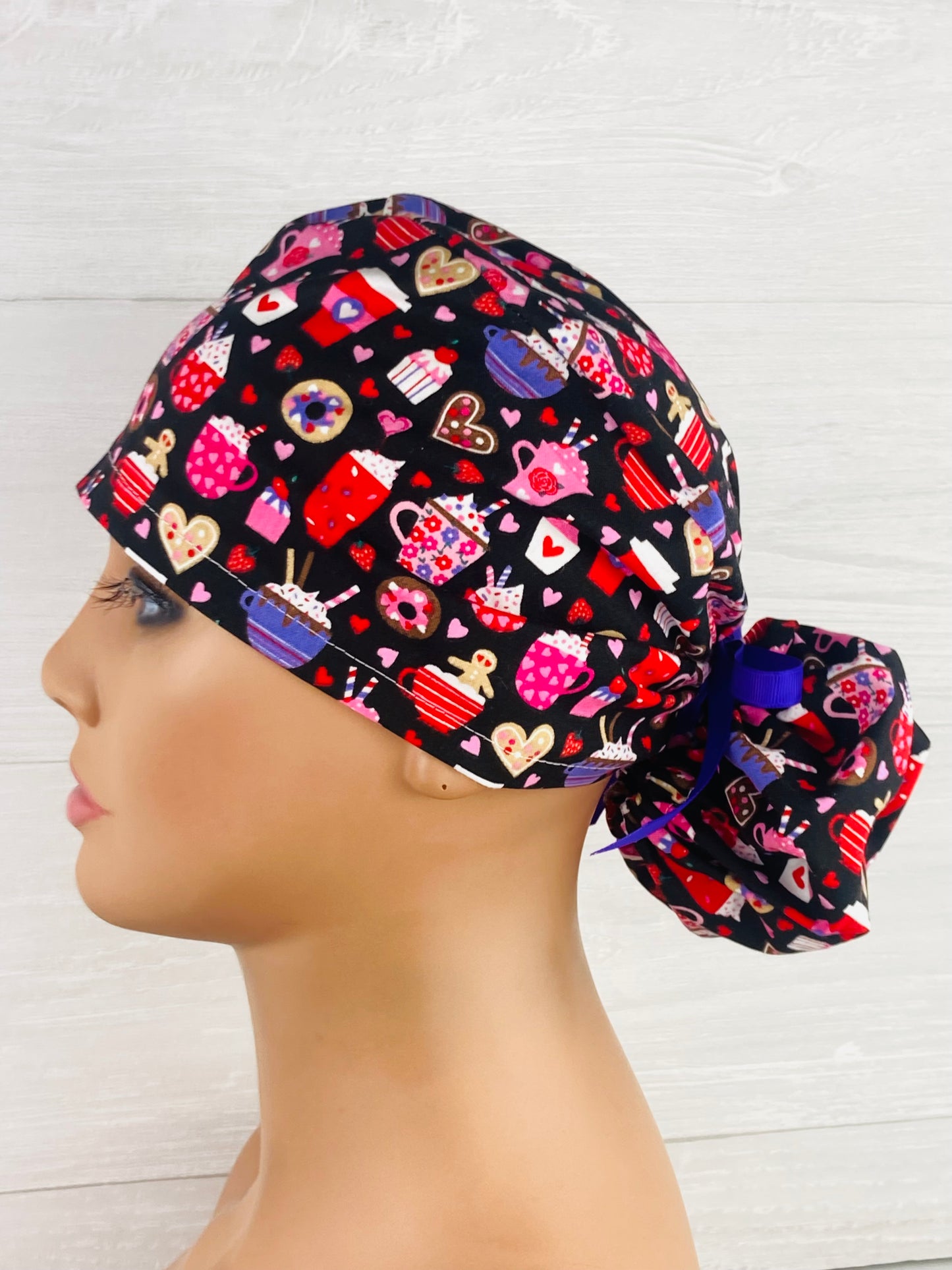 Valentines Treats Ponytail Hat