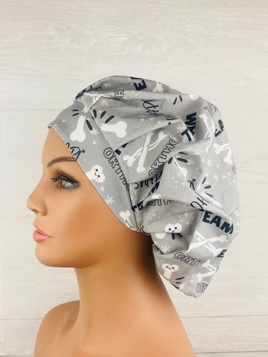 Team Ortho Bouffant Scrub Cap handmade orthopedic scrub cap