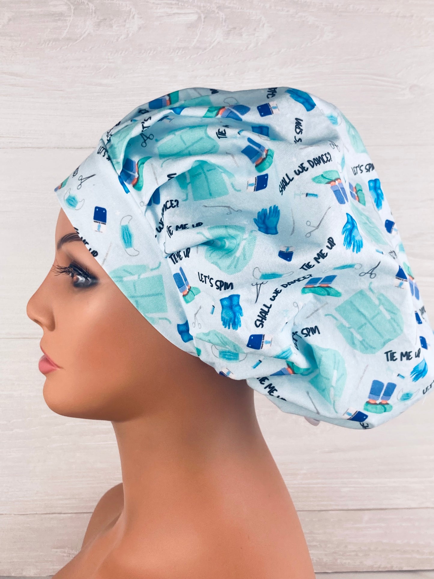 Let's Spin Bouffant Scrub Cap