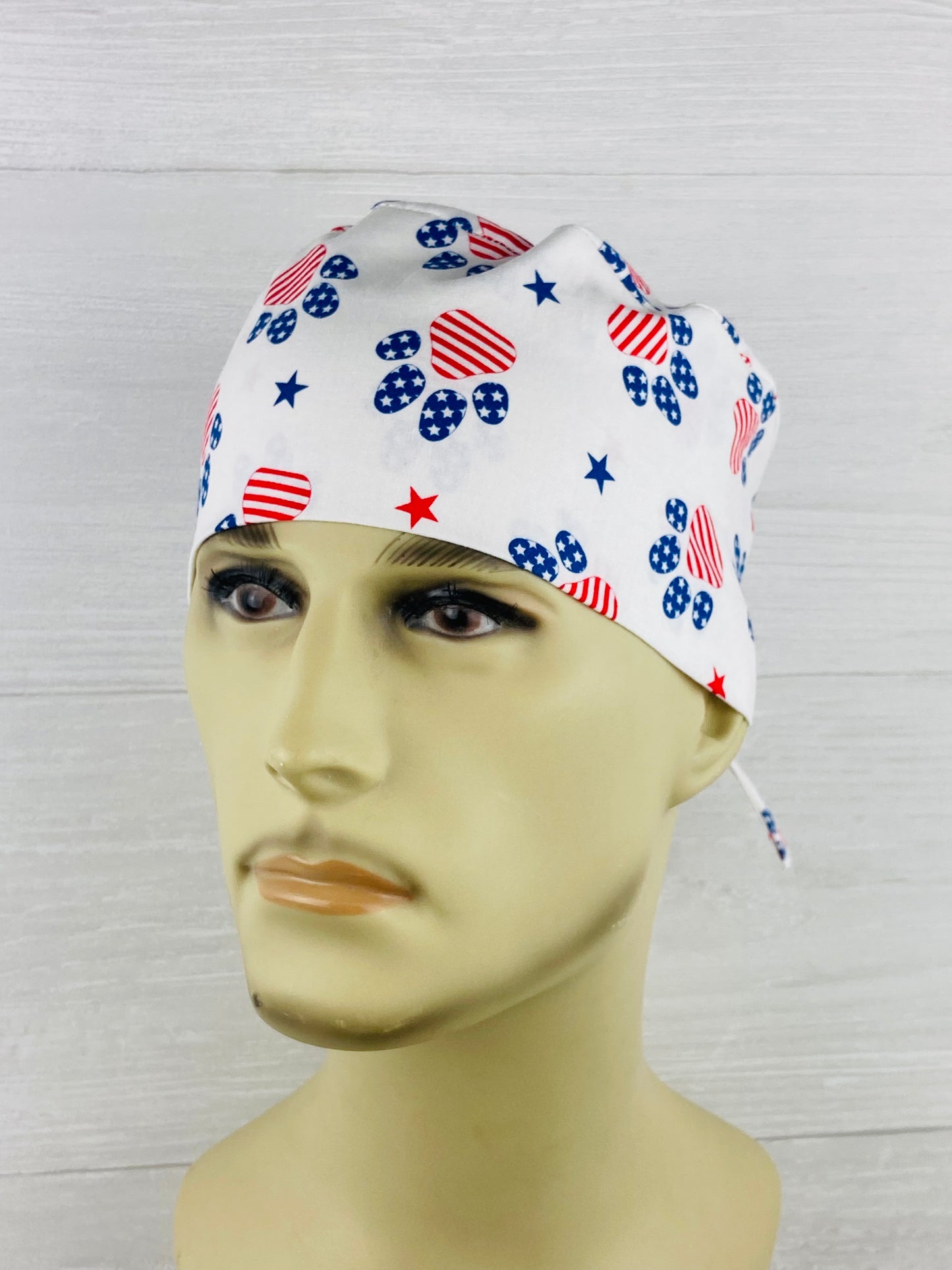 Patriotic Paws Men's Scrub Hat