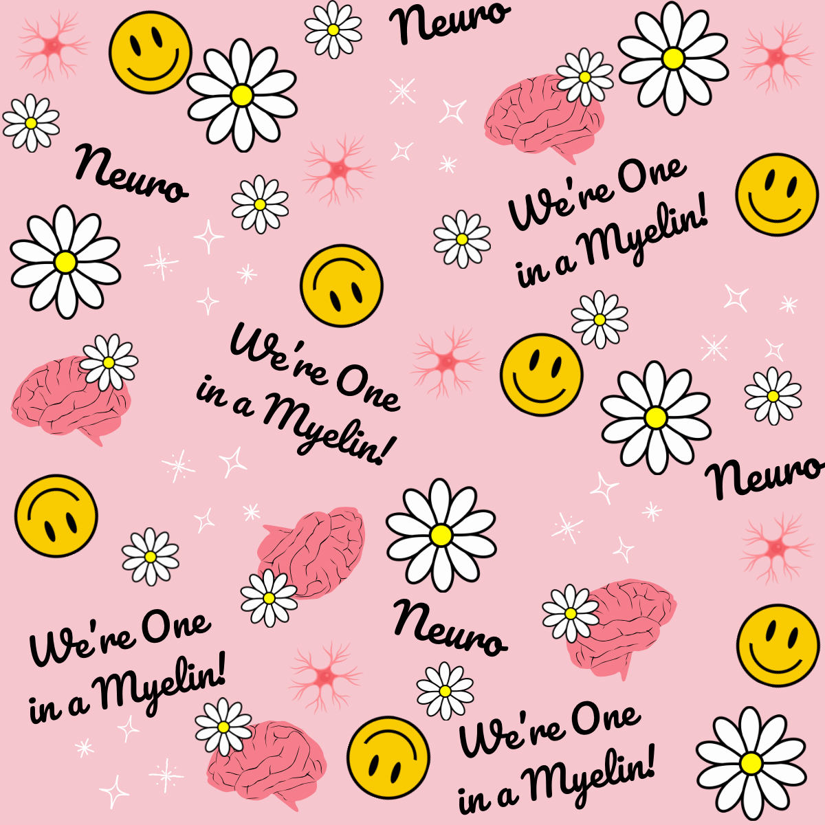 We're One in a Myelin Neuro Ponytail Scrub Cap