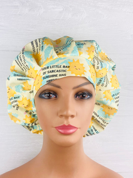 funny sarcastic handmade scrub cap