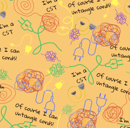 Untangle Cords Men’s Scrub Cap