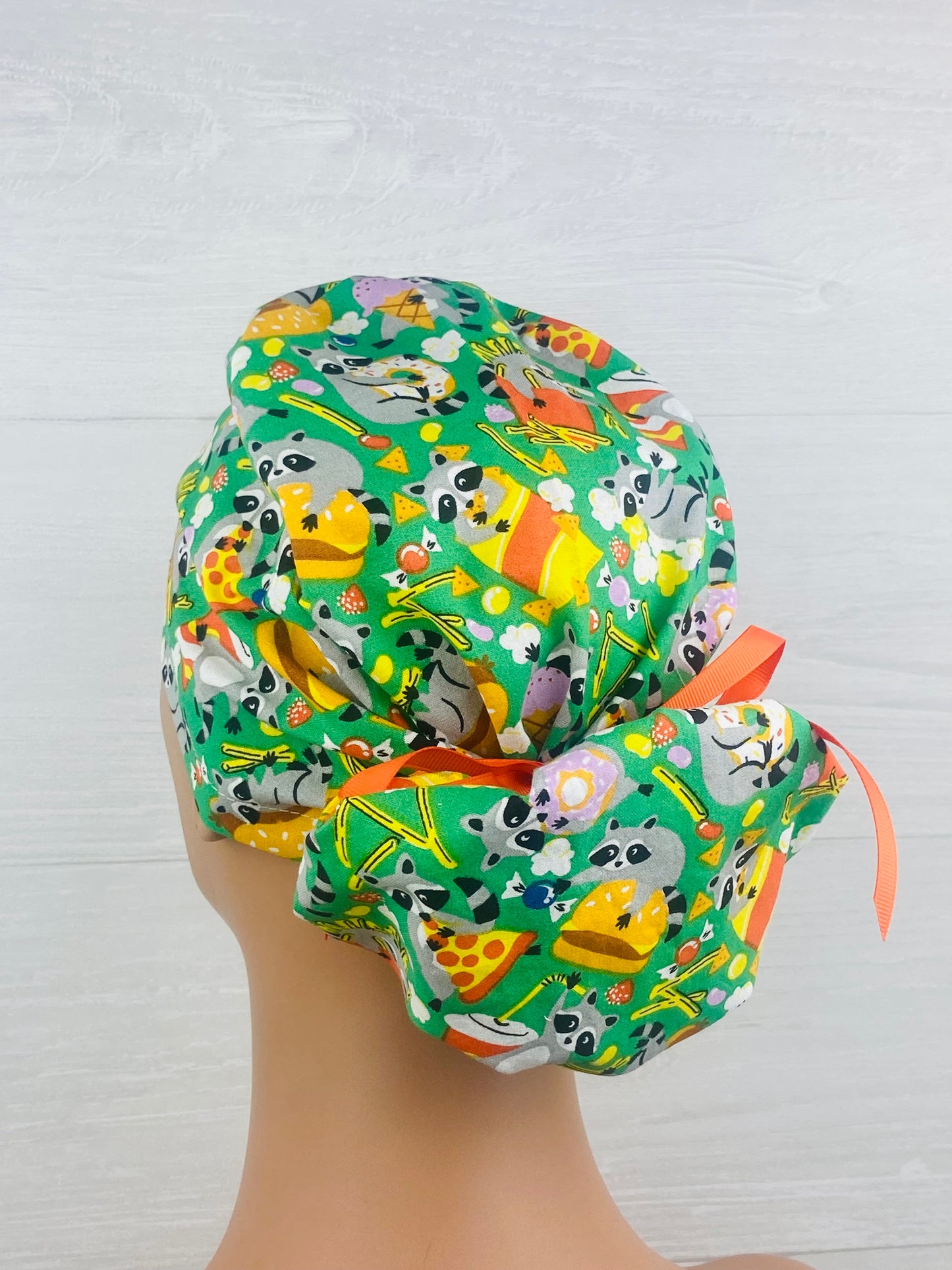 Raccoons and Junk Food Ponytail Hat