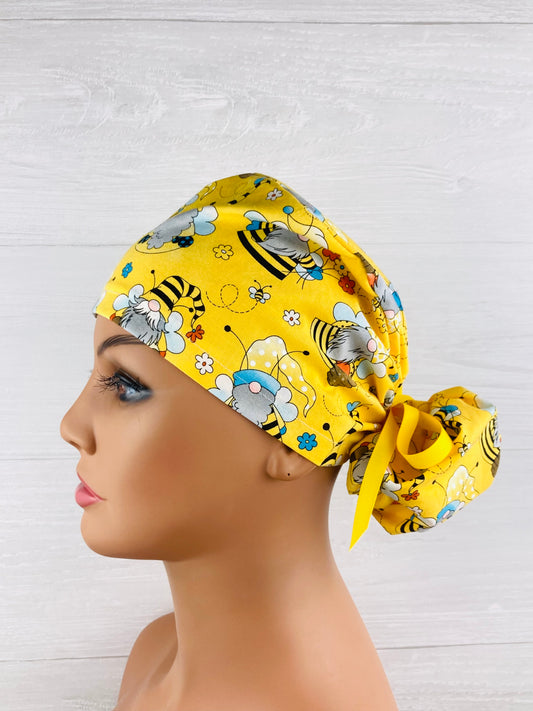 Bee Gnomes Ponytail Hat