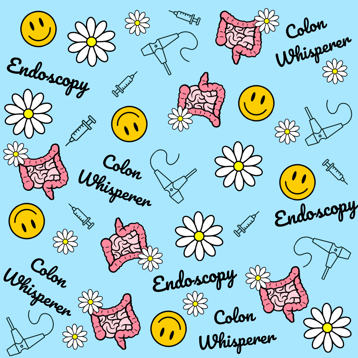 Colon Whisperer Endoscopy Ponytail Scrub Cap