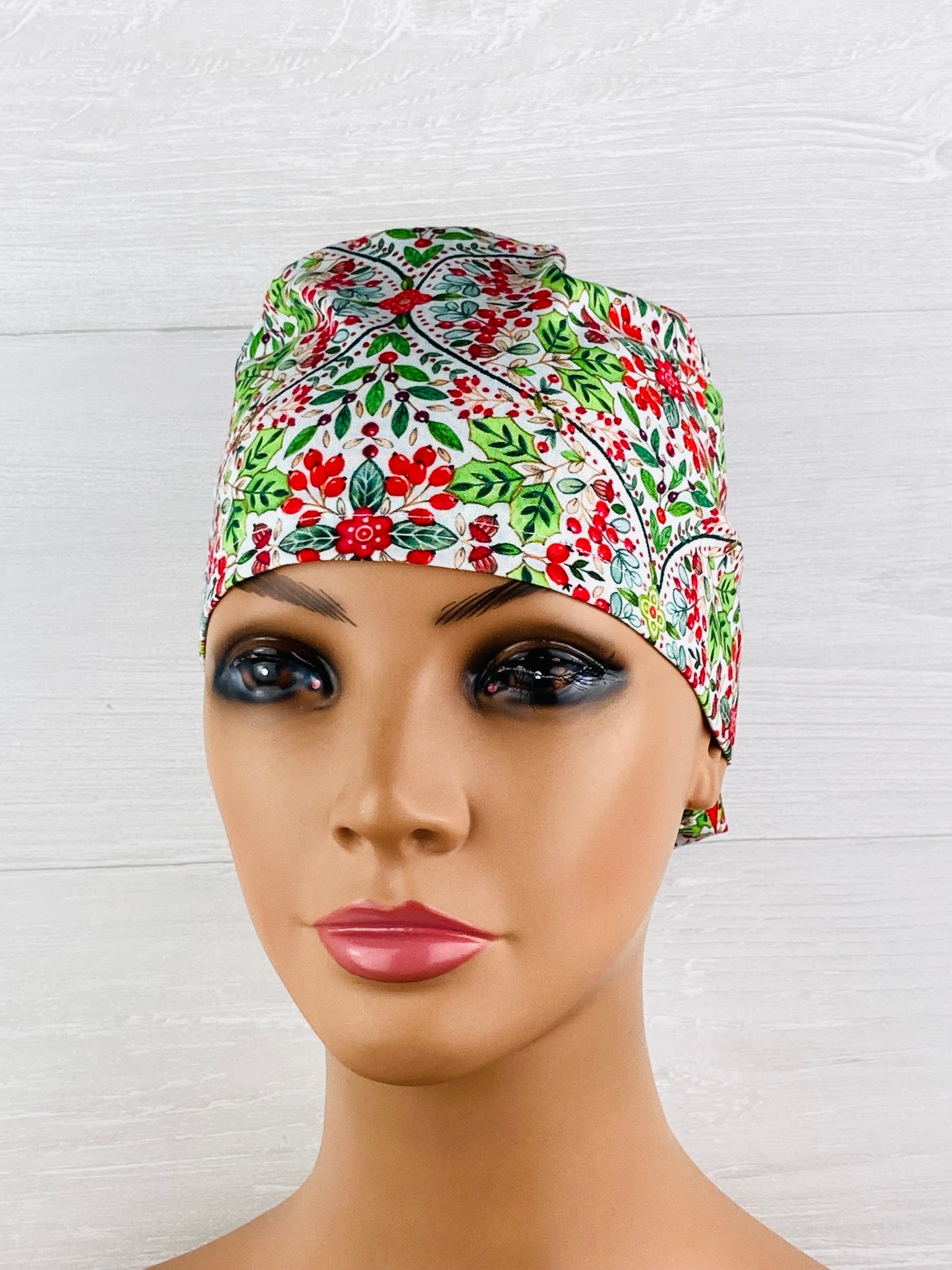 Ornate Christmas Ponytail Hat