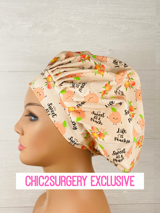 Life is Peachy Bouffant Scrub Cap