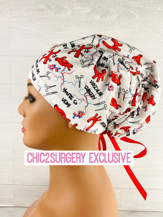 Living in an Arterial World Vascular Surgery Women's Tieback Hat