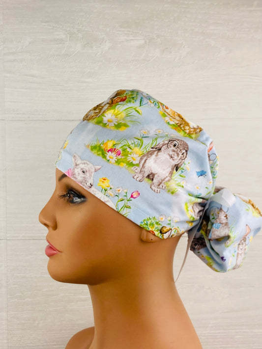 Easter Creatures Ponytail Hat