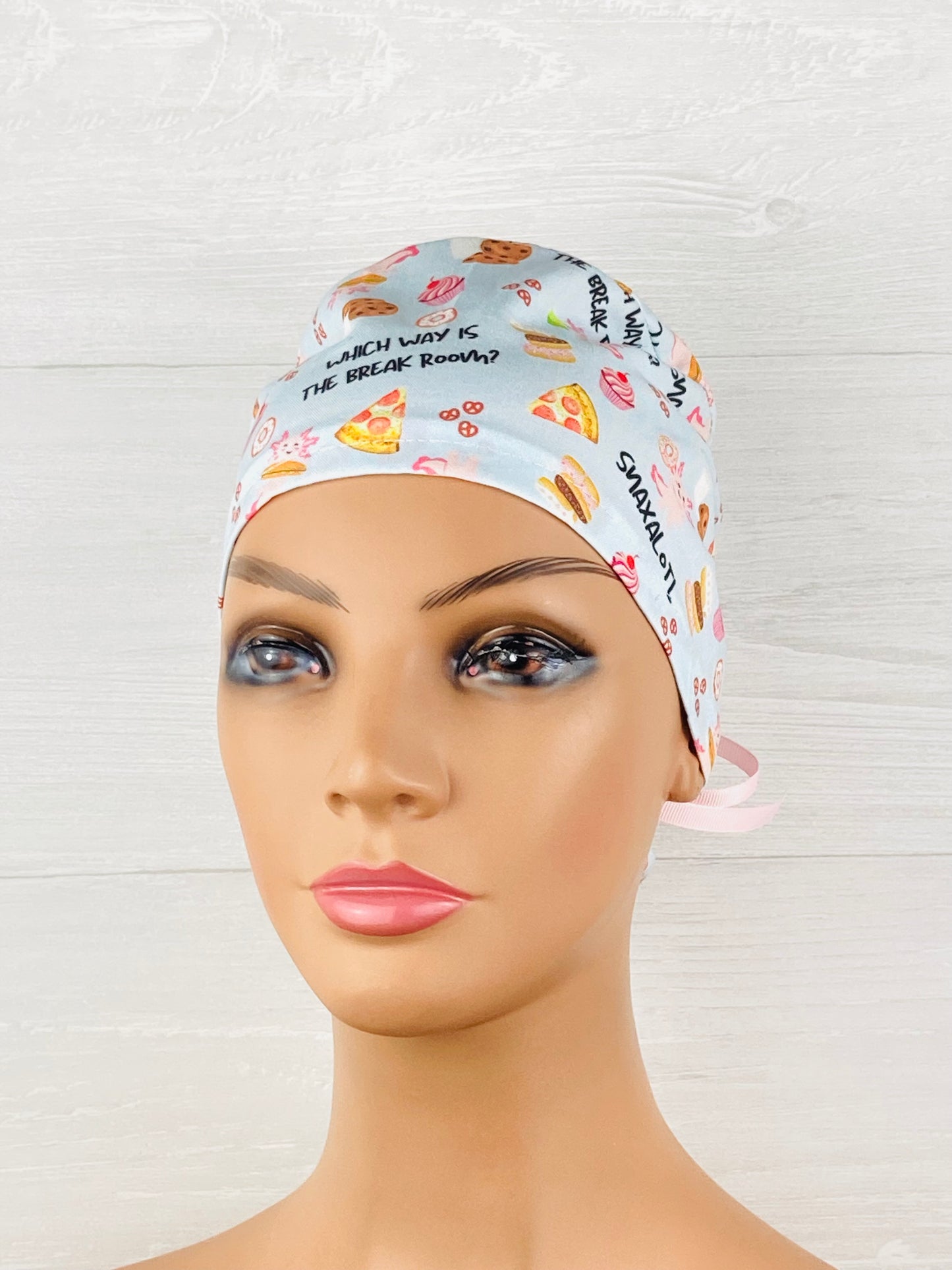 Snaxalotl Ponytail Scrub Cap