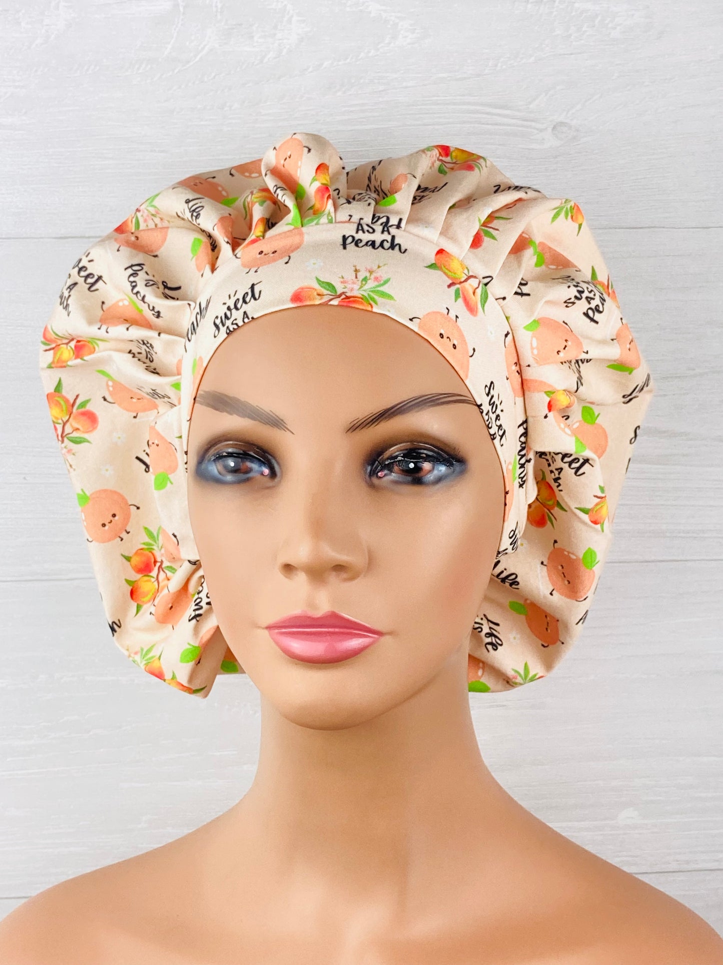 Life is Peachy Bouffant Scrub Cap