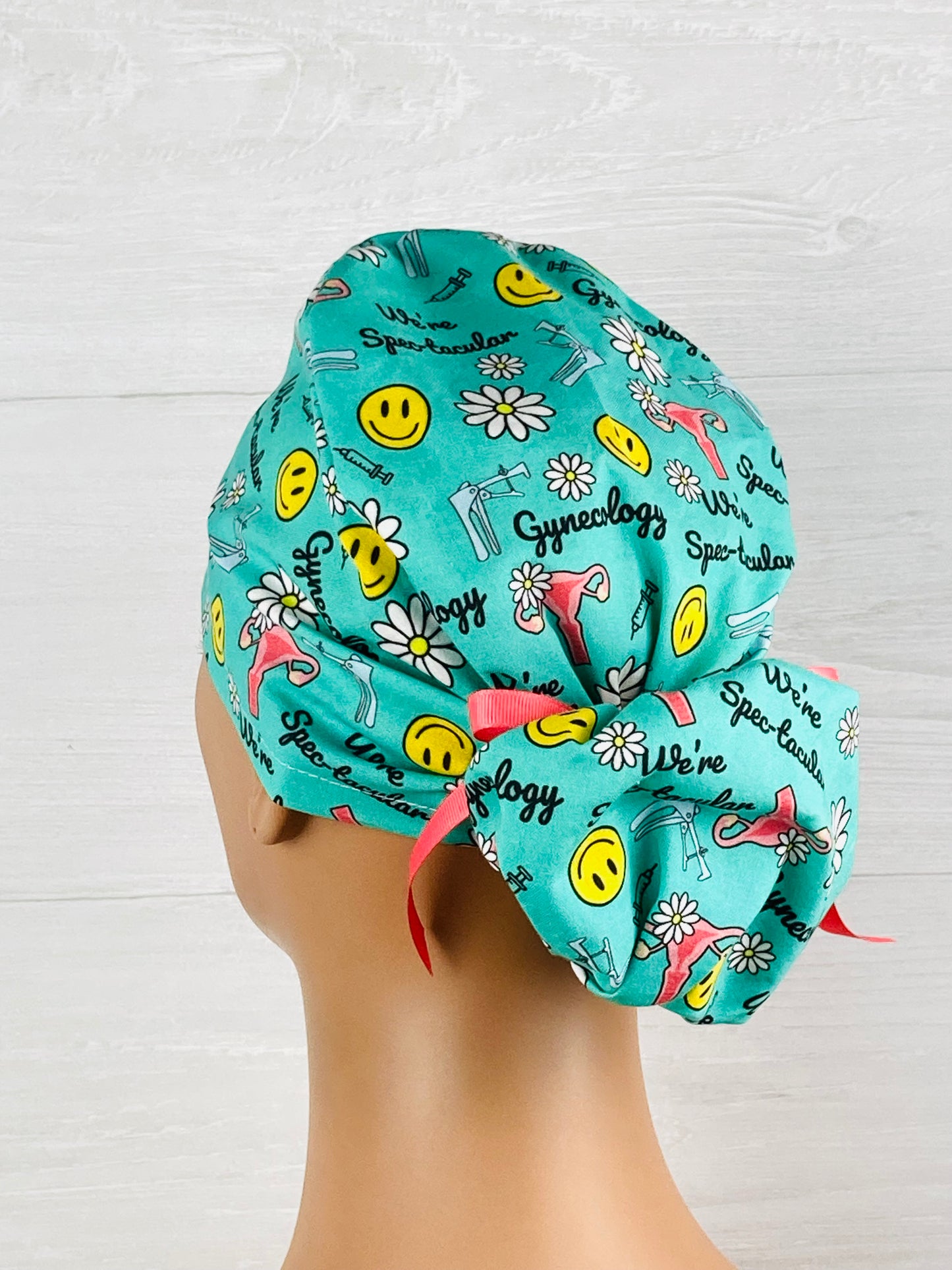 We're Spec-tacular Gynecology Ponytail Scrub Cap