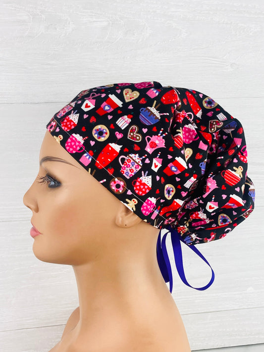 Valentines Treats Womens Tieback Hat