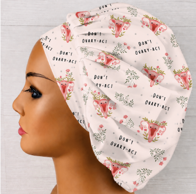 Don't Ovary-act Gynecology Bouffant Scrub Cap | Handmade Surgical Hat for Nurses