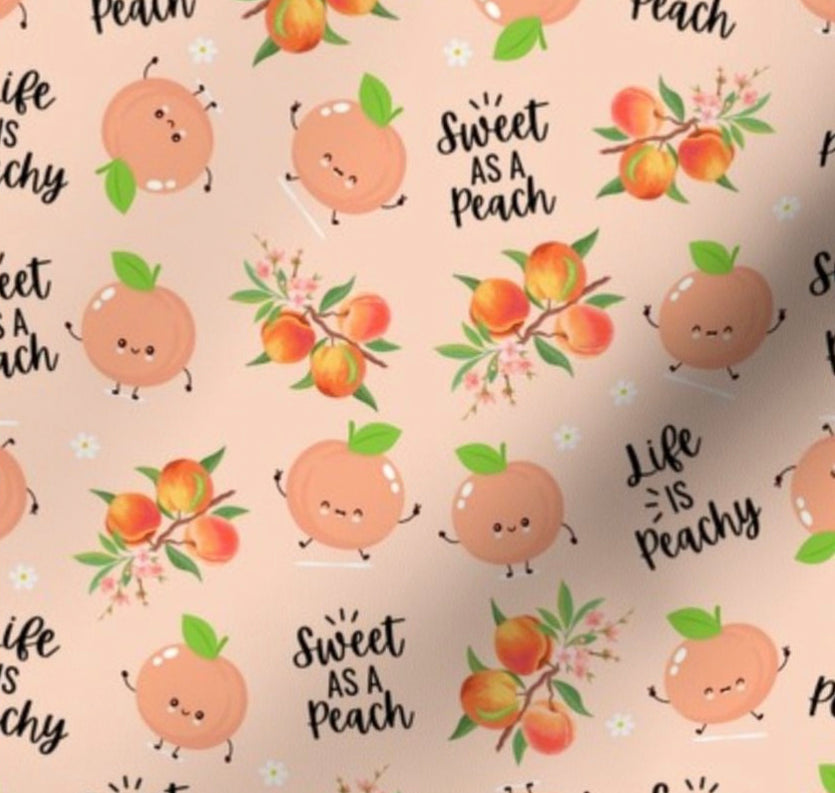 Life is Peachy Ponytail Scrub Cap