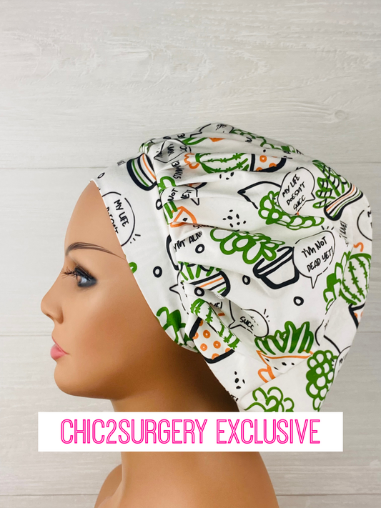 Stayin' Alive Bouffant Scrub Cap