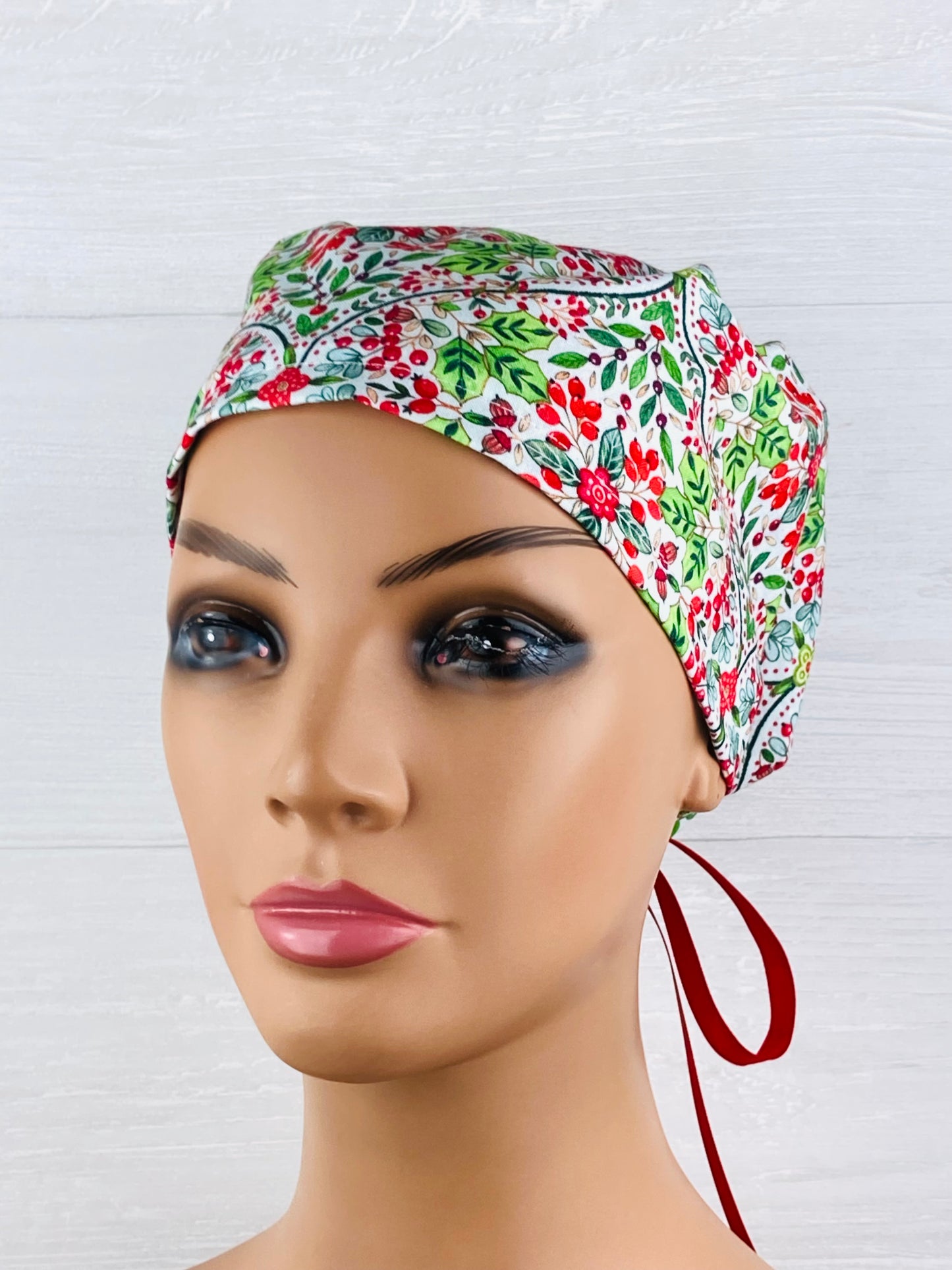 Ornate Christmas Women's Tieback Hat
