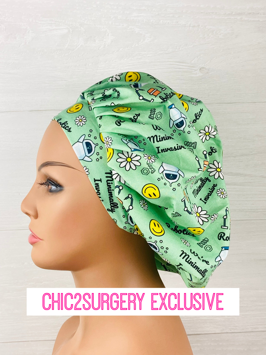 We're Minimally Invasive Robotics Bouffant Scrub Cap