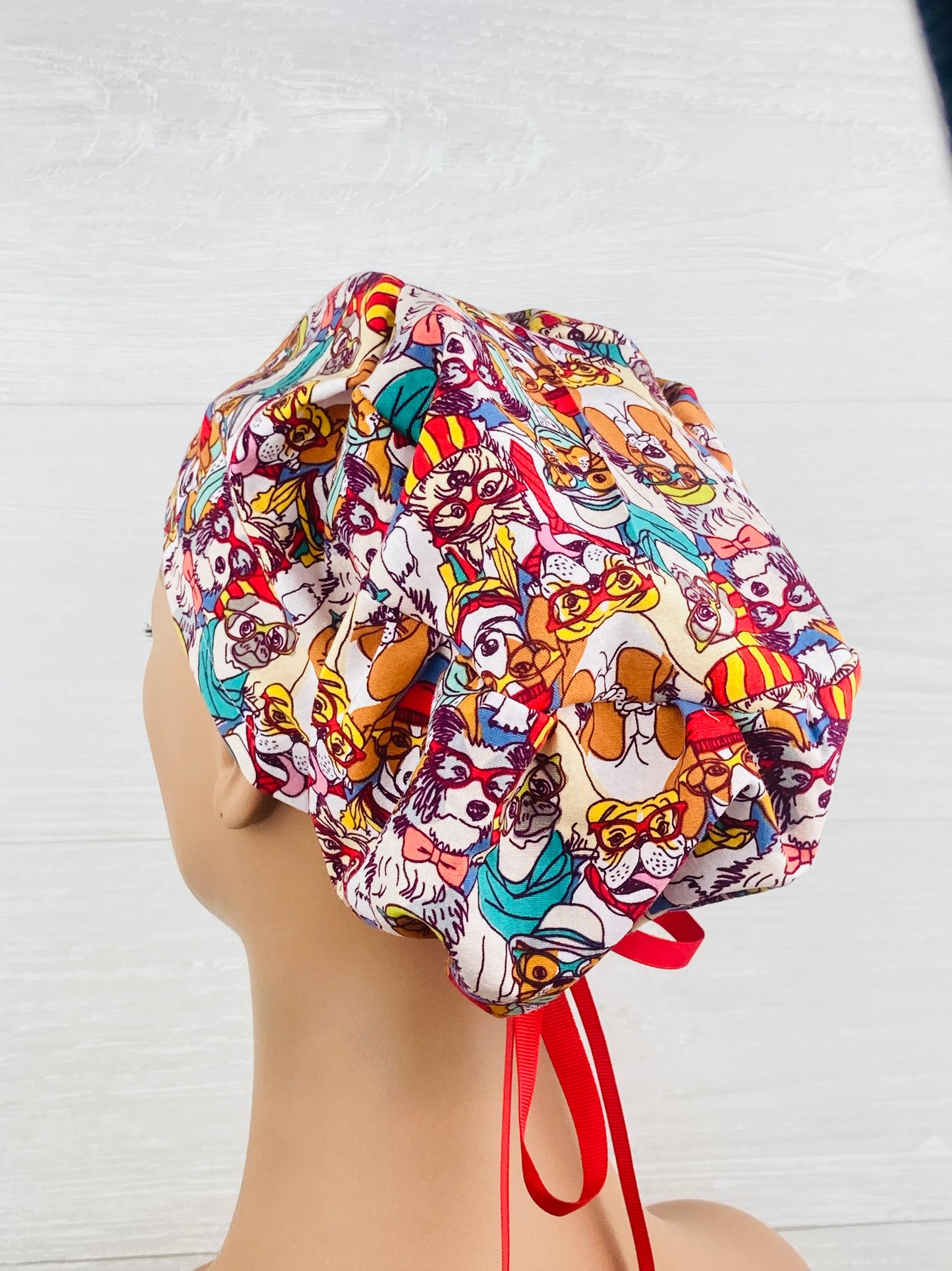 Hipster Dogs Women's Tieback Hat