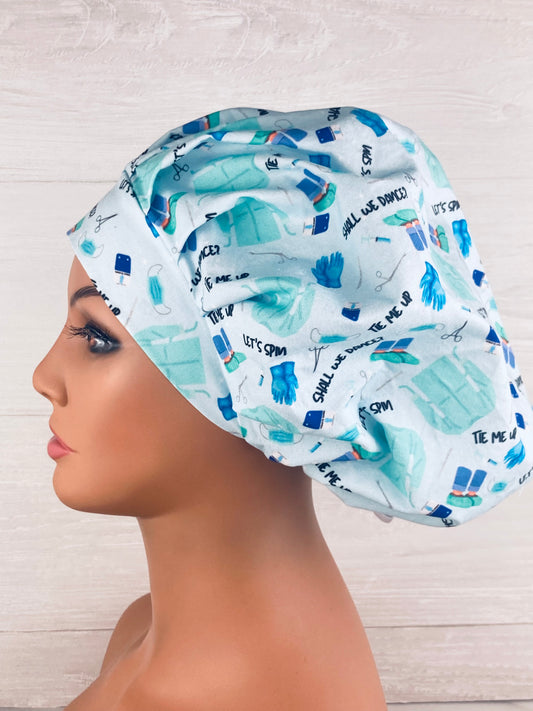 Let's Spin Bouffant Scrub Cap