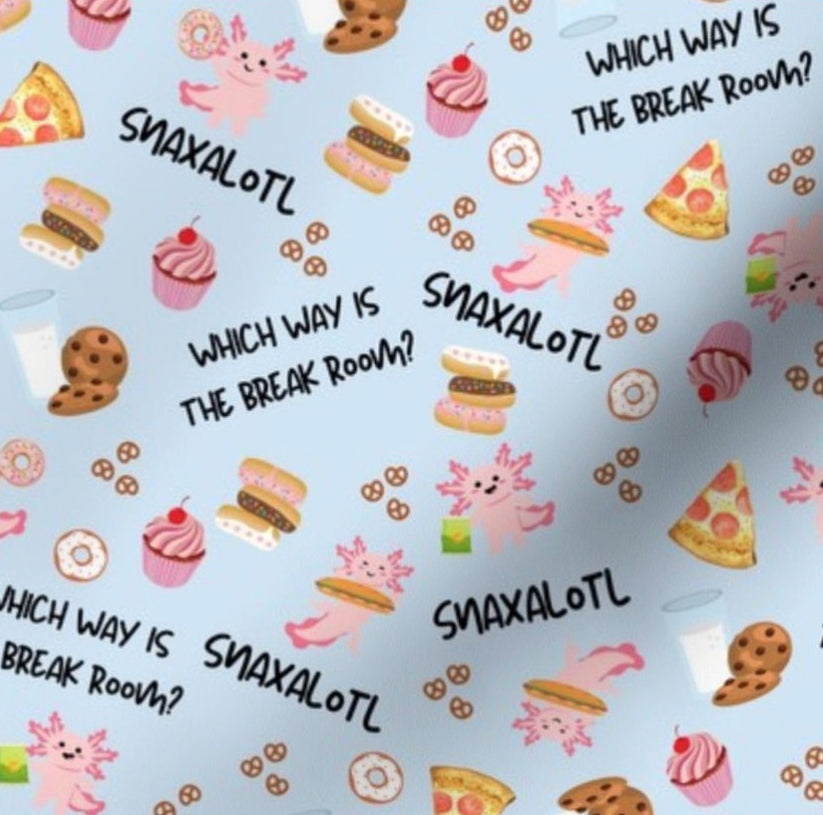 Snaxalotl Ponytail Scrub Cap