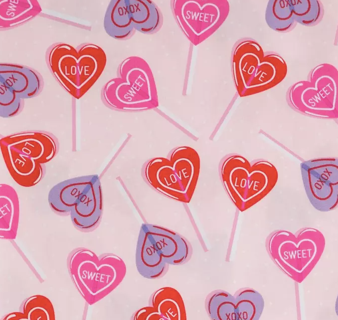 Valentines Suckers Ponytail Hat