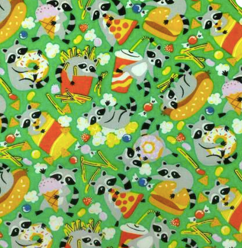 Raccoons and Junk Food Men’s Scrub Hat