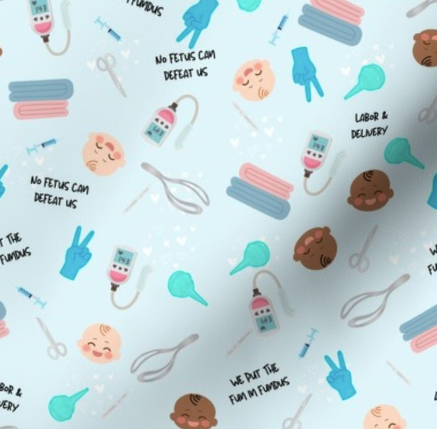 No Fetus Can Defeat Us Bouffant Scrub Cap