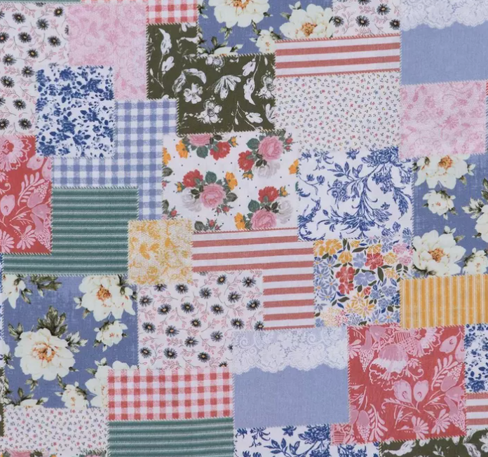 Boho Patch Floral Women's Tieback Hat