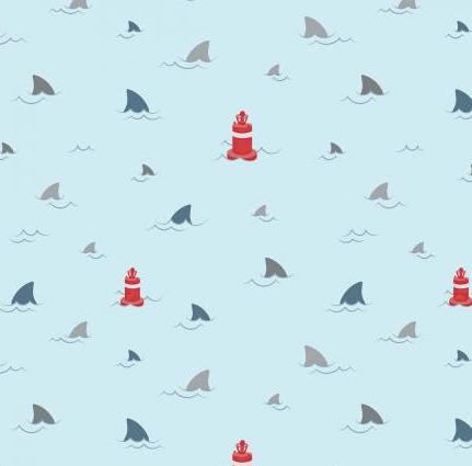 Shark Fins Women's Tieback Hat