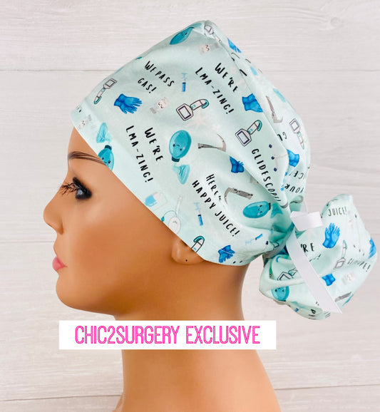We're LM-Azing Ponytail Scrub Cap