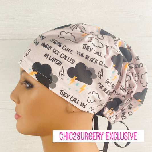 Black Cloud Women's Tieback Hat