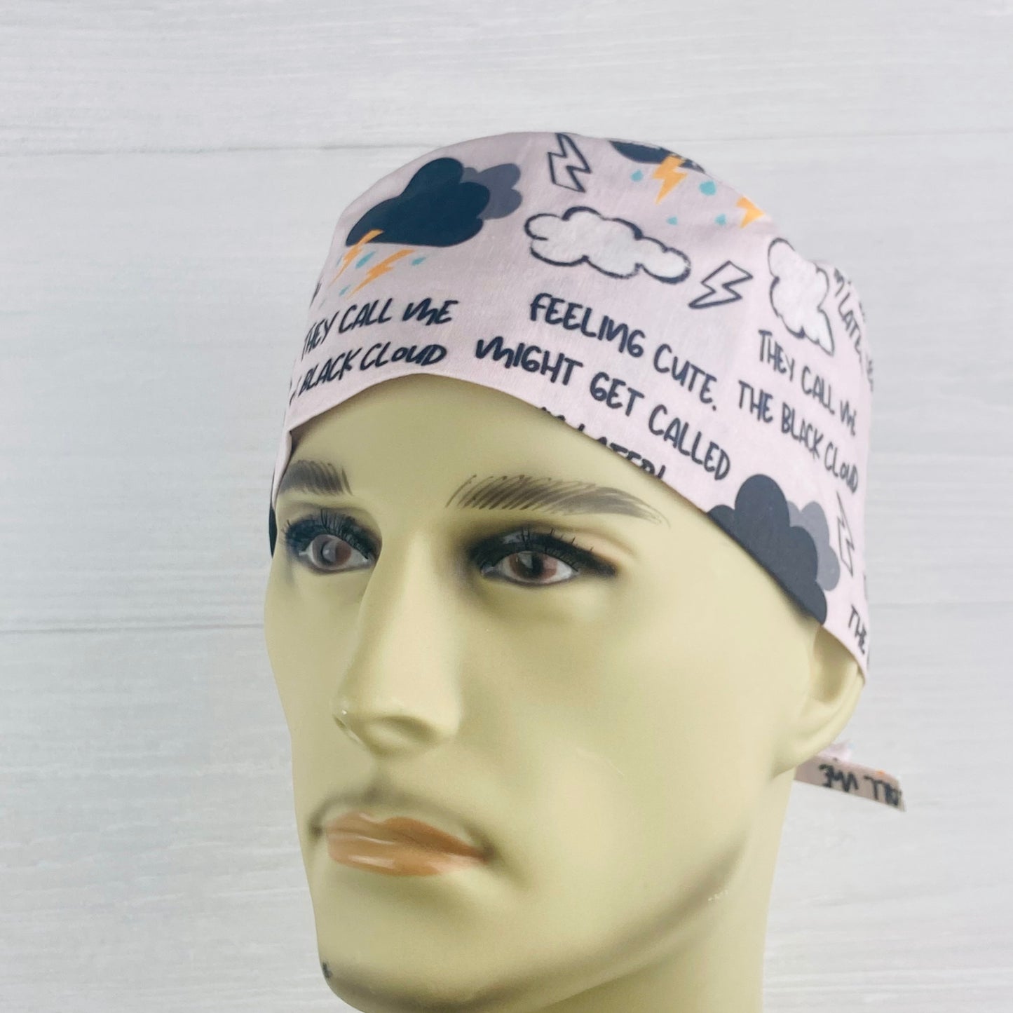 Black Cloud Men's Scrub Hat
