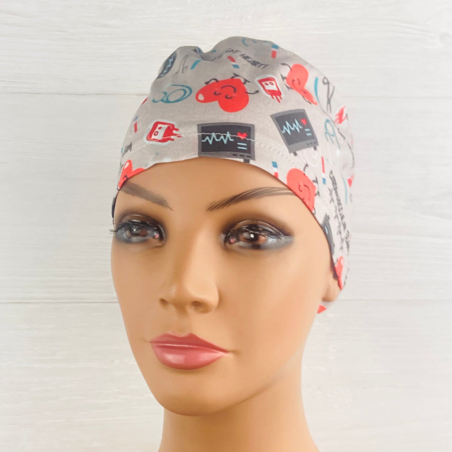 Cardiovascular Team Ponytail Scrub Hat