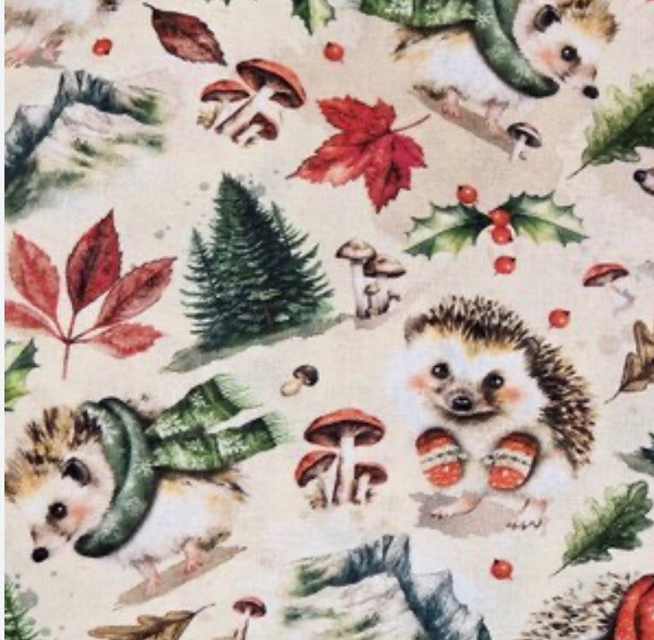 Christmas Hedgehogs Ponytail Hat