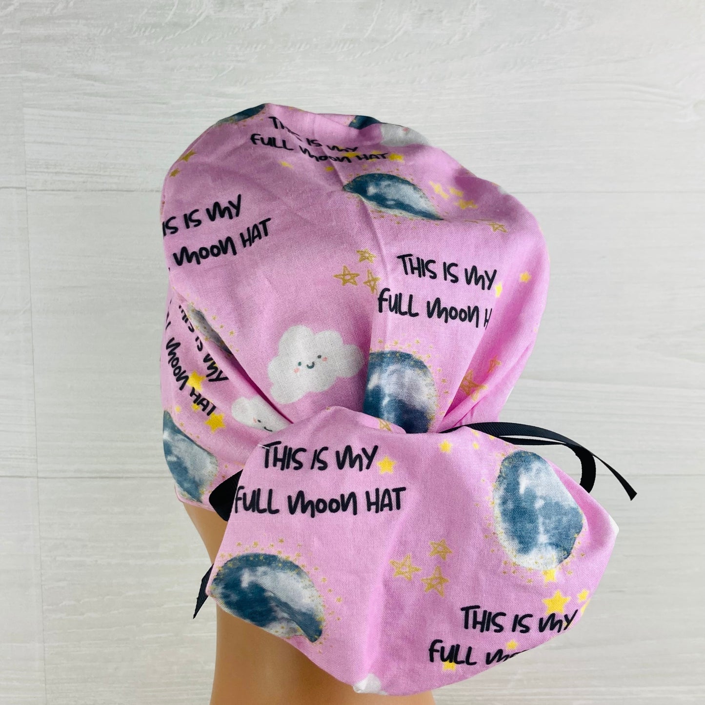 My Full Moon Hat Ponytail Scrub Hat