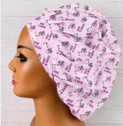 Anesthesia Gas and Sass Bouffant Scrub Cap | Handmade Surgical Hat for Nurses
