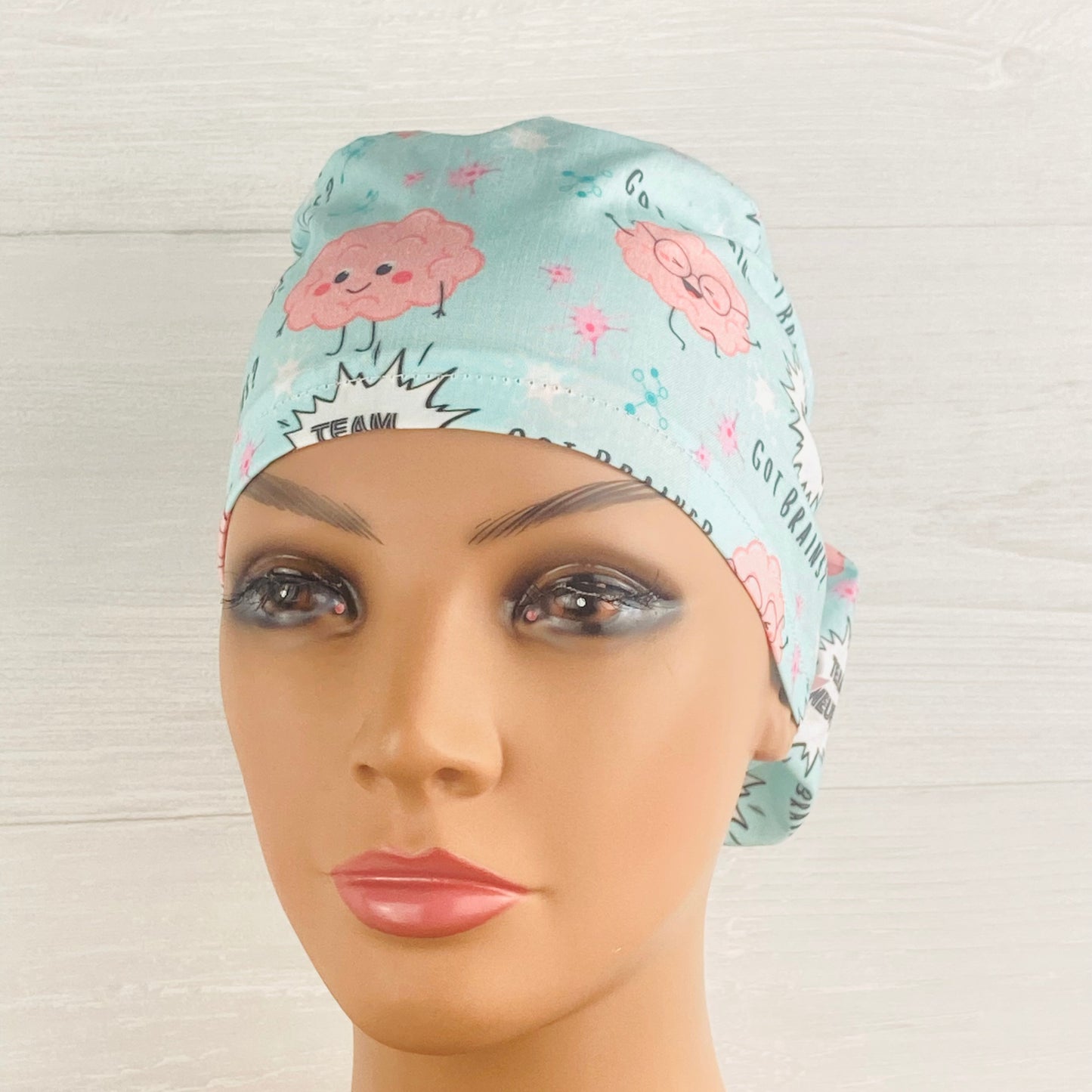 Got Brains Ponytail Scrub Hat