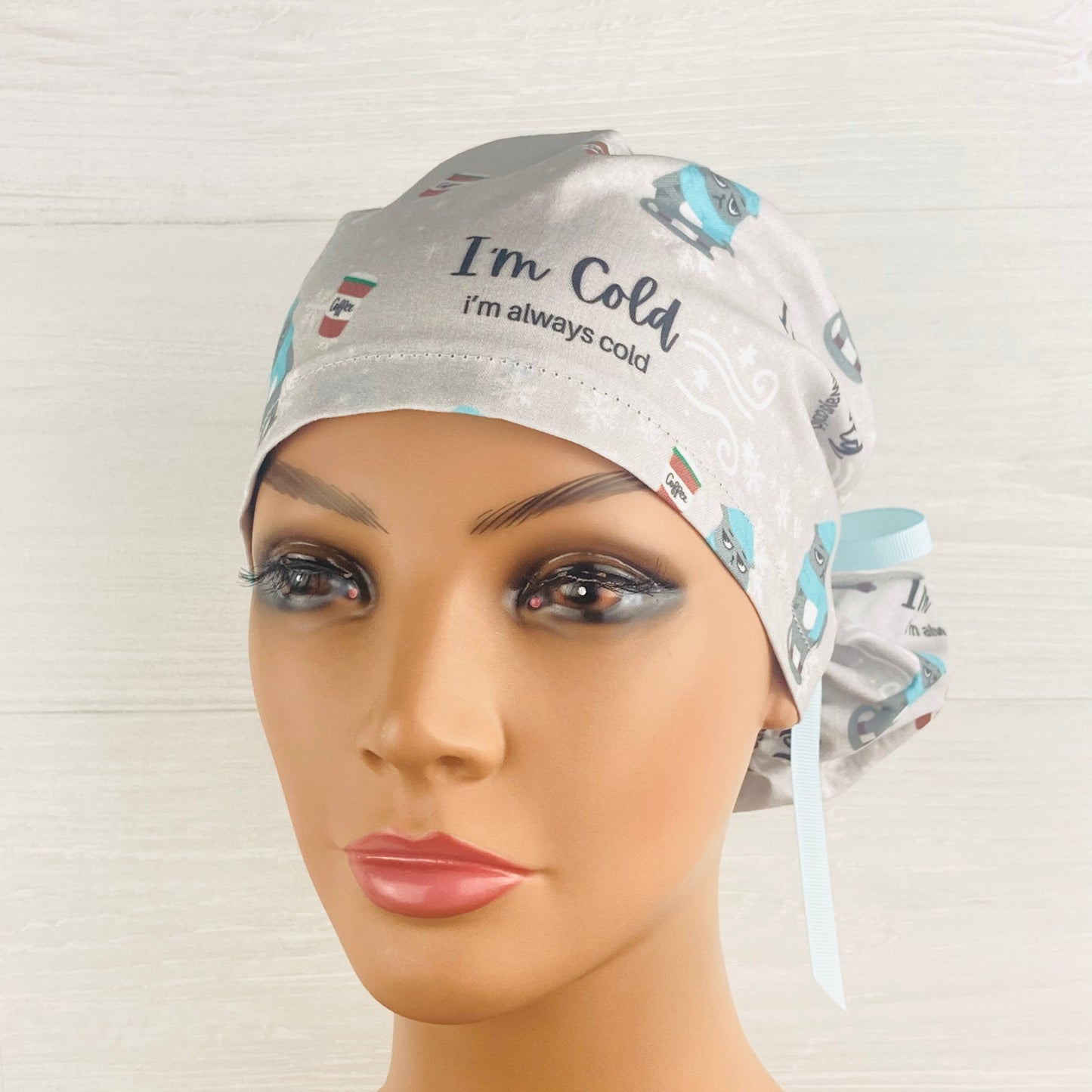 I'm Cold Ponytail Scrub Hat