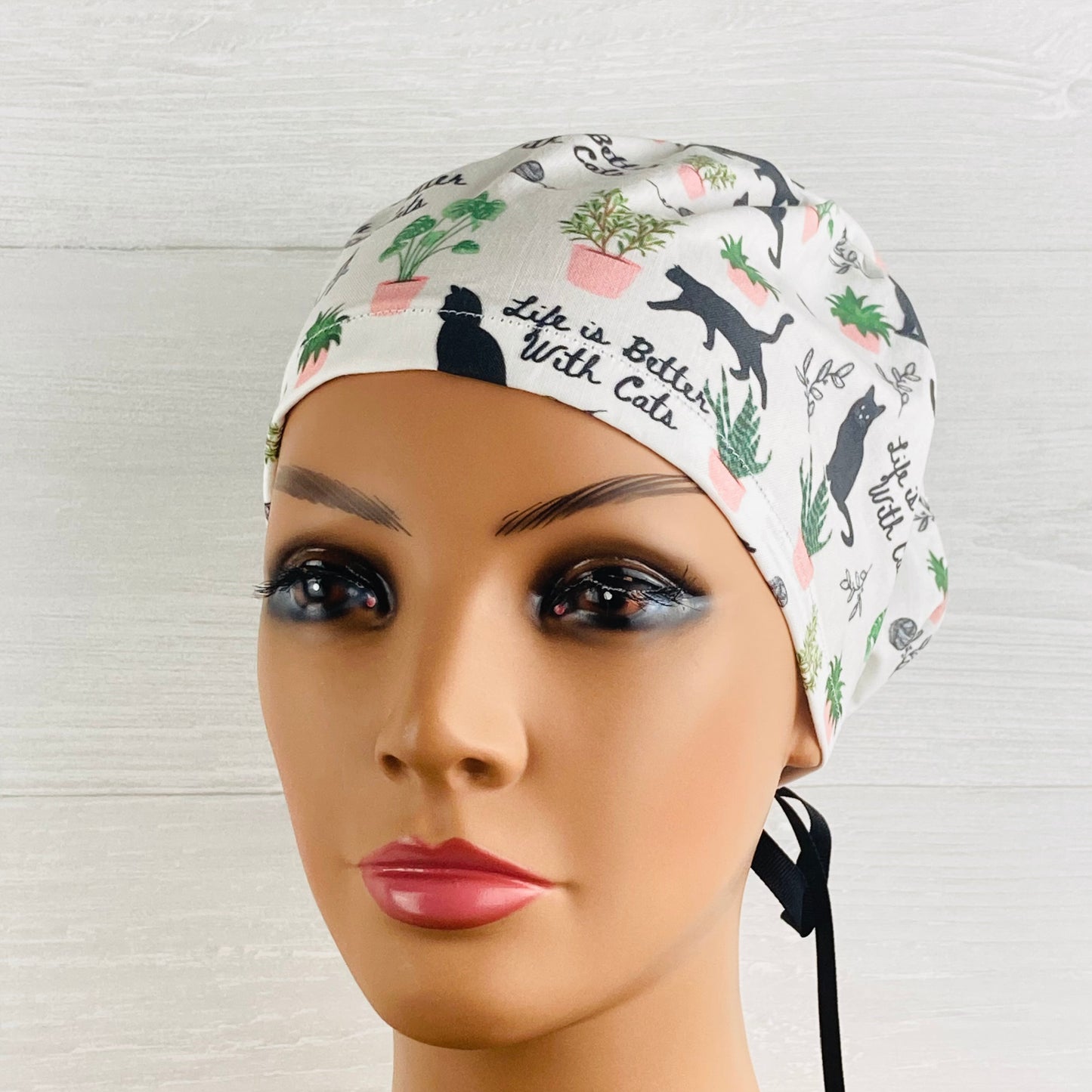 Life is Better with Cats Women's Tieback Hat