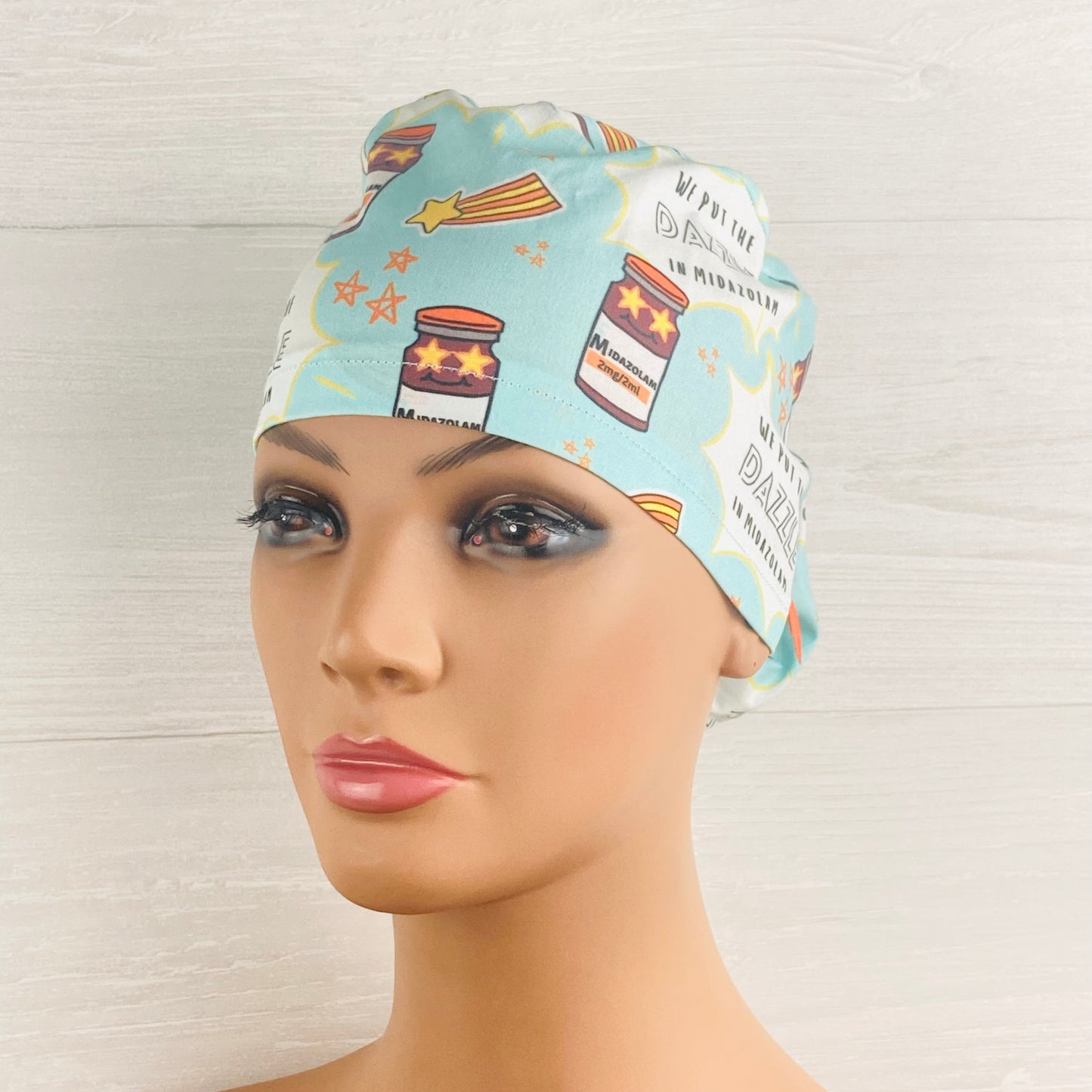 We Put The Dazzle in Midazolam Ponytail Scrub Hat