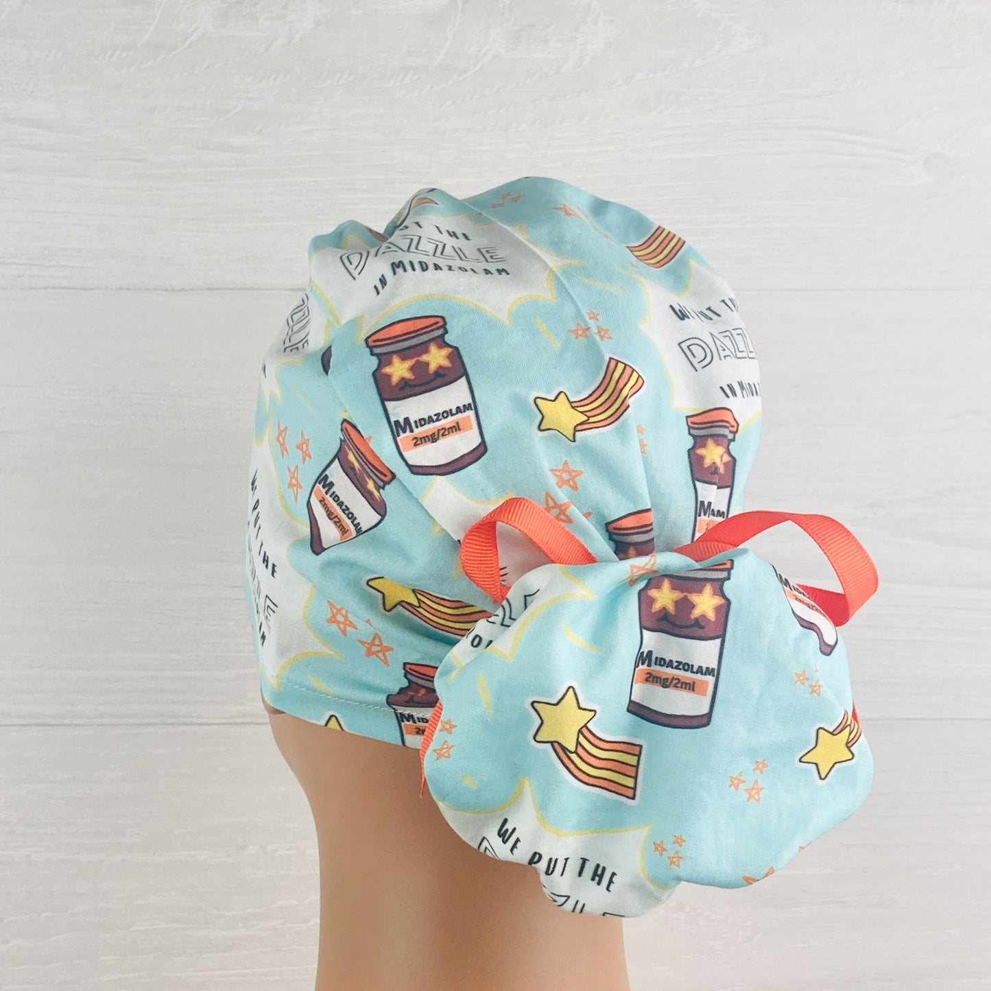 We Put The Dazzle in Midazolam Ponytail Scrub Hat