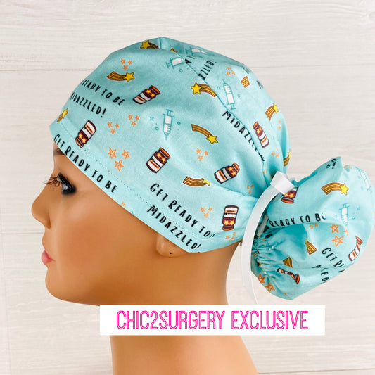 Get Ready to be Midazzled Ponytail Scrub Hat