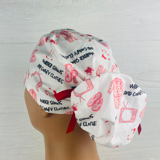 Murder Shows and Comfy Ponytail Scrub Hat