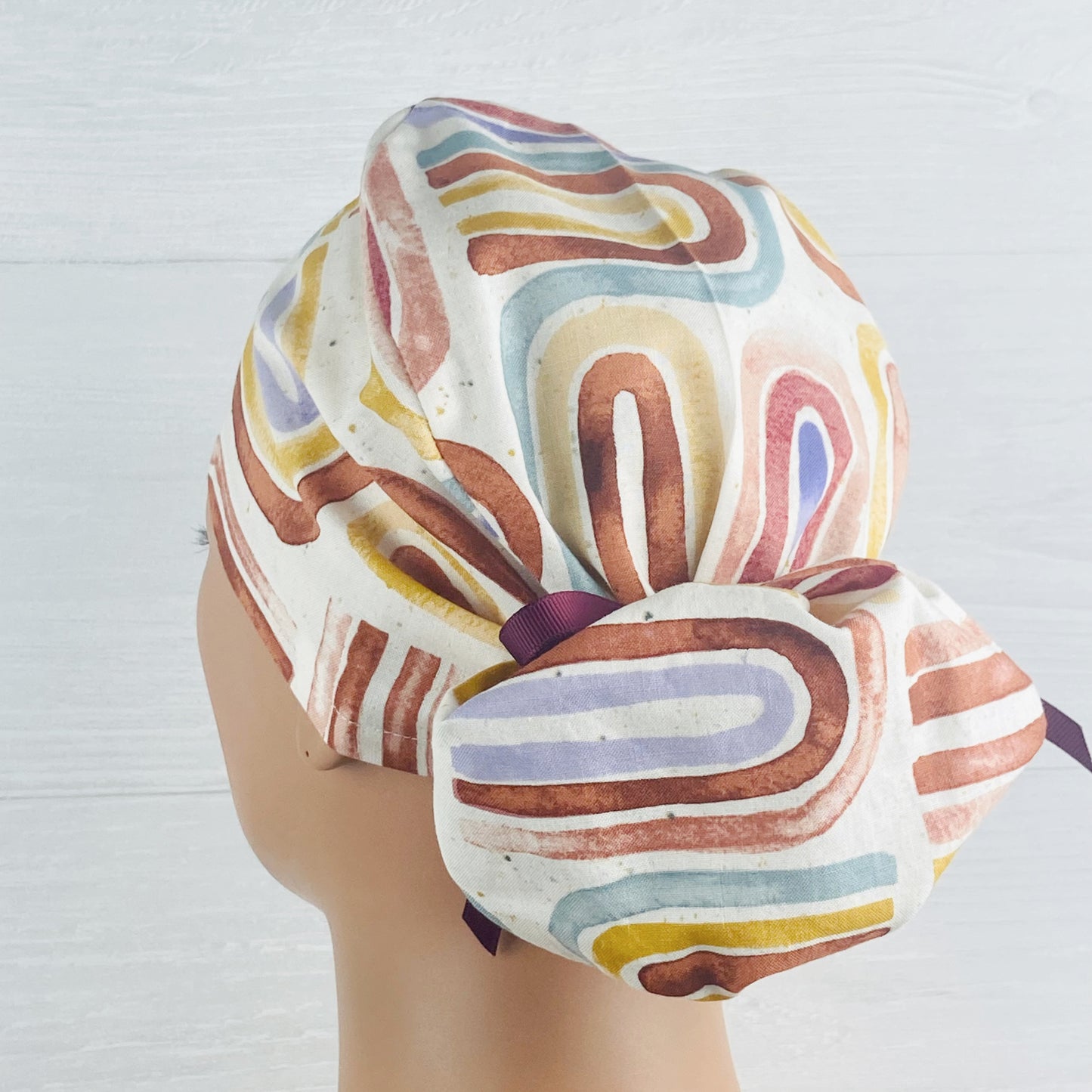 Muted Rainbows Ponytail Hat